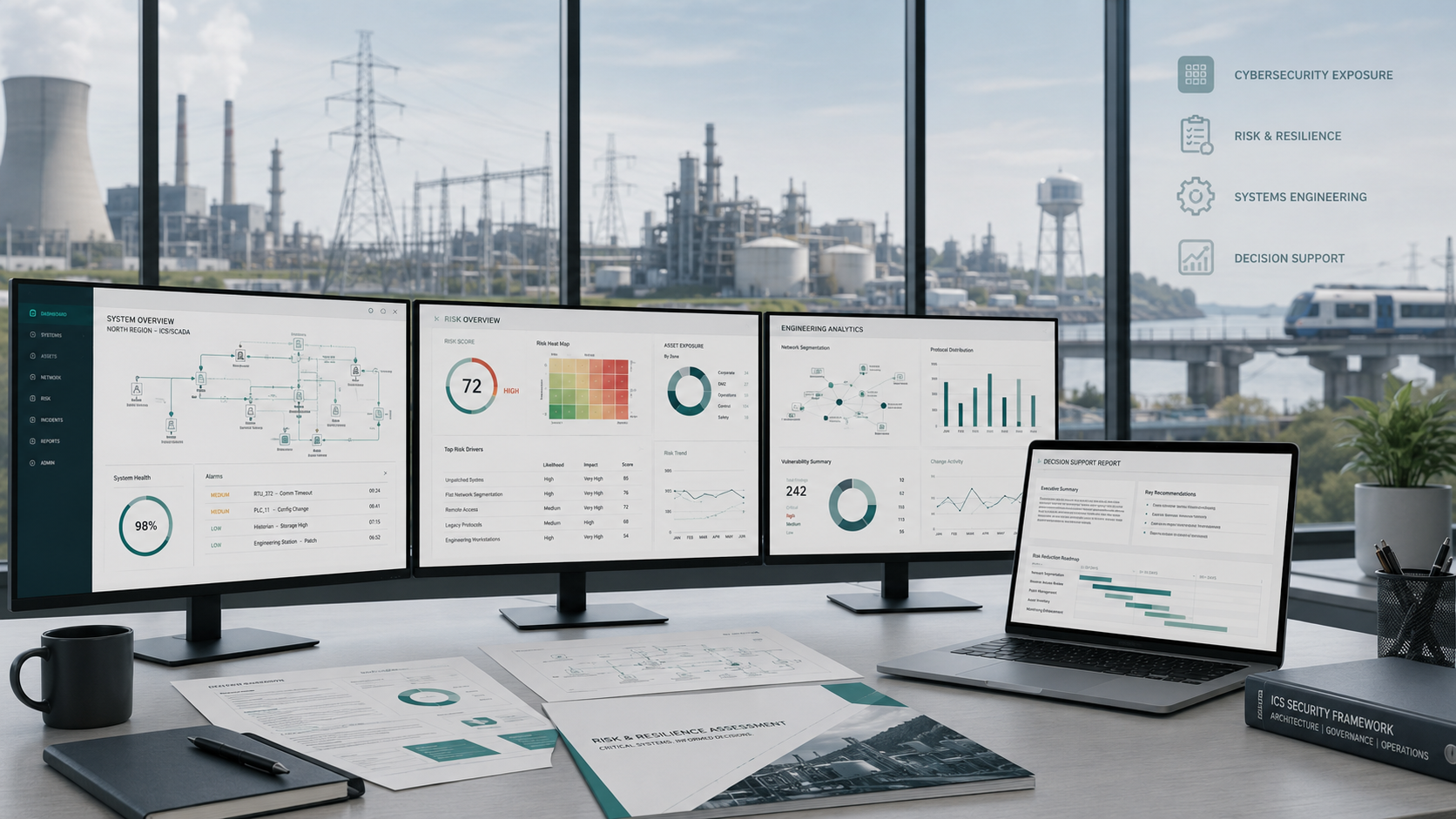 Integrated monitoring and decision-support environment for critical infrastructure.